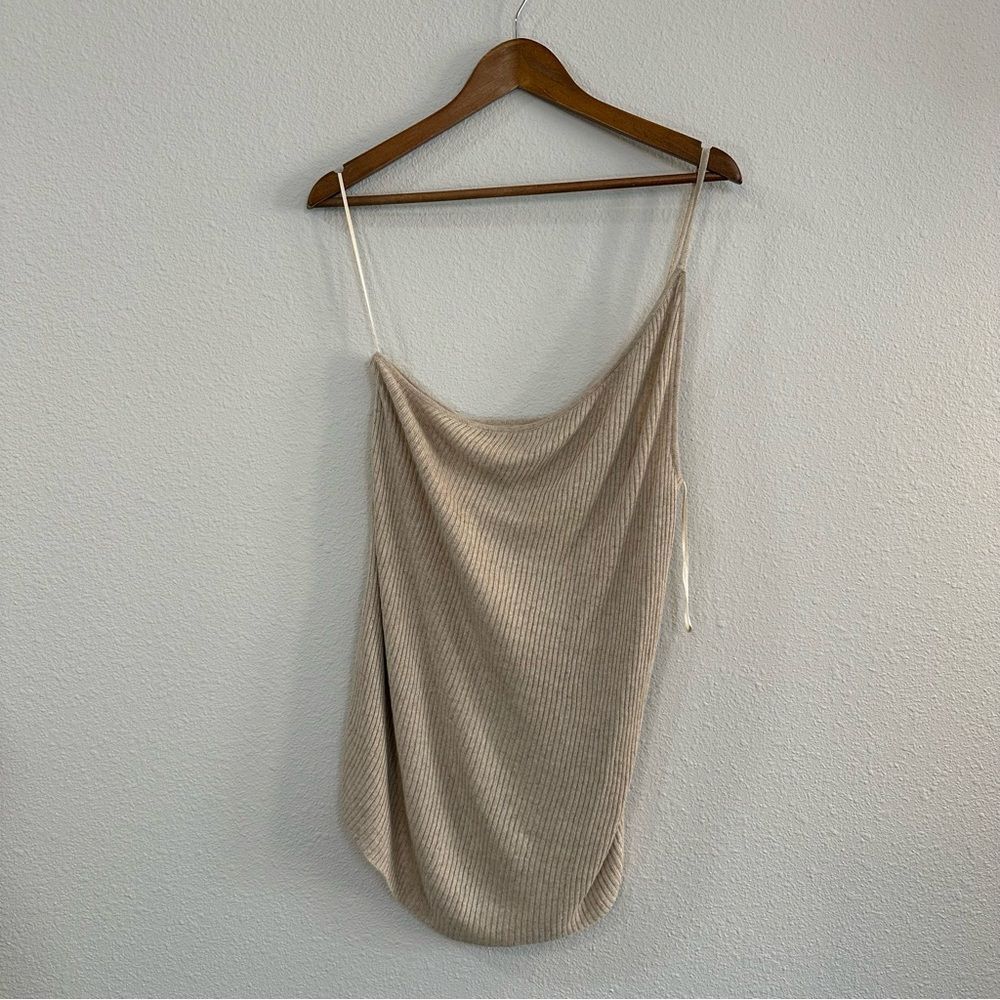 Free People Beach One Shoulder Open Back Ribbed Tank 421